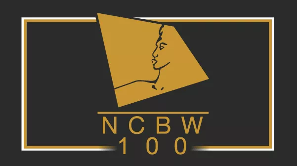 A black and gold logo for the national council of brick workers.