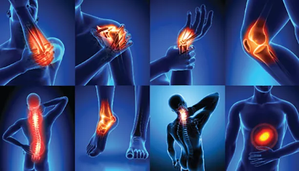 A series of images showing various injuries to the body.