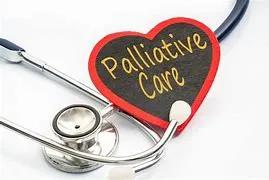 A stethoscope and heart with the words palliative care written on it.