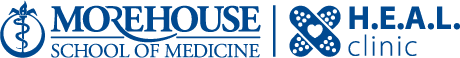 A blue and black logo for house medicine.