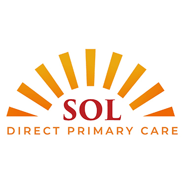 A sun logo that says sol direct primary care
