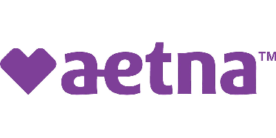 A purple aetna logo is shown.
