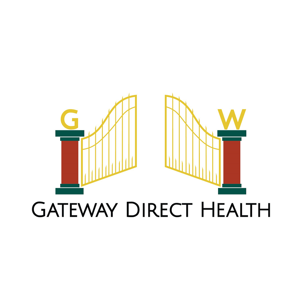 A logo of gateway direct health