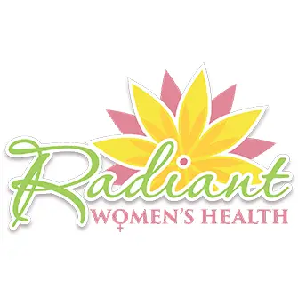 A logo of radiant women 's health